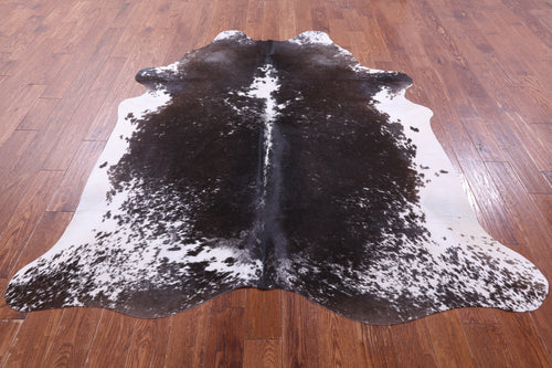 Brown Salt & Pepper Natural Cowhide Rug - X-Large 7' 2