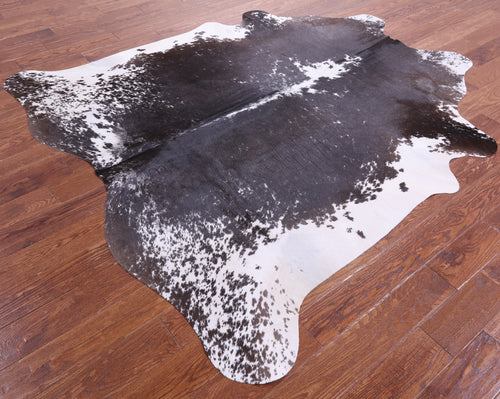 Brown Salt & Pepper Natural Cowhide Rug - X-Large 7' 2