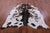 Brown Salt & Pepper Natural Cowhide Rug - X-Large 7' 7"H x 6' 8"W