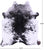 Black Salt & Pepper Natural Cowhide Rug - Large 6' 9"H x 6' 0"W