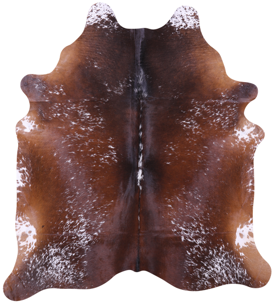 Brown Salt & Pepper Natural Cowhide Rug