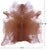 Brown Salt & Pepper Natural Cowhide Rug - Large 6' 10"H x 6' 5"W