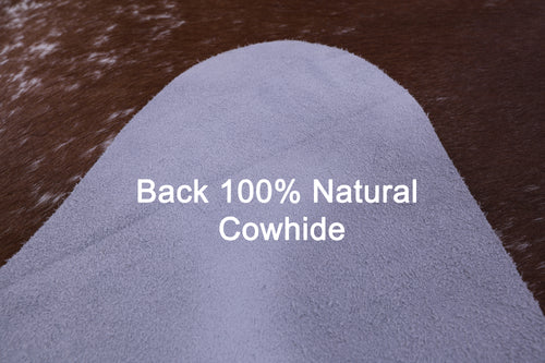 Brown Salt & Pepper Natural Cowhide Rug - Large 6' 10