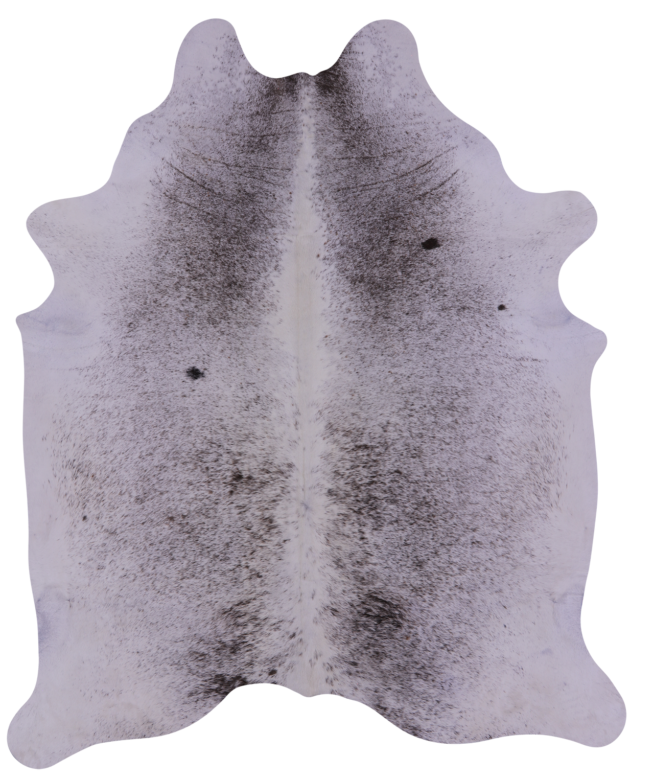 Brown Salt & Pepper Natural Cowhide Rug - X-Large 7' 7"H x 6' 3"W