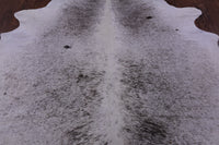 Thumbnail for Brown Salt & Pepper Natural Cowhide Rug - X-Large 7' 7