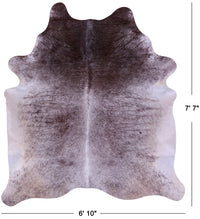 Thumbnail for Brown Salt & Pepper Natural Cowhide Rug - X-Large 7' 7