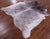 Brown Salt & Pepper Natural Cowhide Rug - X-Large 7' 7"H x 6' 10"W