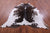 Brown Salt & Pepper Natural Cowhide Rug - X-Large 7' 6"H x 6' 8"W