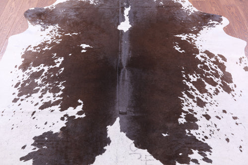 Brown Salt & Pepper Natural Cowhide Rug - X-Large 7' 6