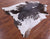 Brown Salt & Pepper Natural Cowhide Rug - X-Large 7' 6"H x 6' 8"W