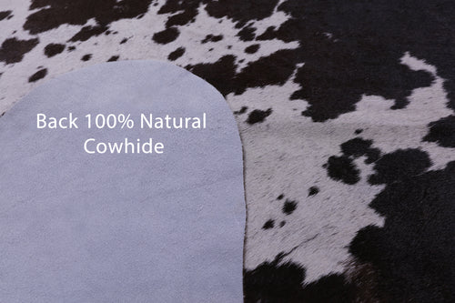 Brown Salt & Pepper Natural Cowhide Rug - X-Large 7' 6