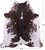 Brown Salt & Pepper Natural Cowhide Rug - X-Large 7' 6"H x 6' 8"W