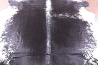 Thumbnail for Black Salt & Pepper Natural Cowhide Rug - X-Large 7' 0
