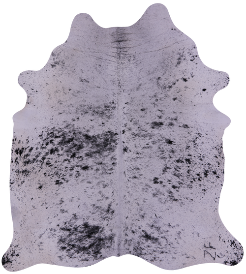 Black Salt & Pepper Natural Cowhide Rug - XX-Large 8' 0