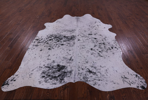 Black Salt & Pepper Natural Cowhide Rug - XX-Large 8' 0