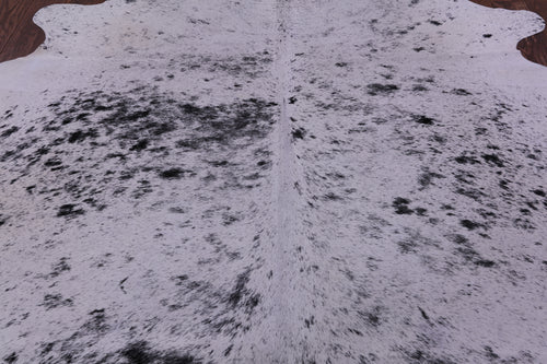 Black Salt & Pepper Natural Cowhide Rug - XX-Large 8' 0