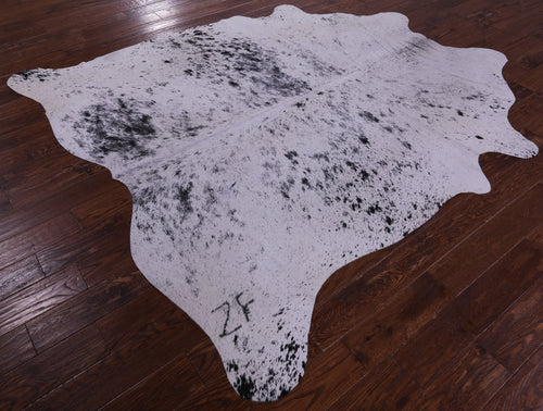 Black Salt & Pepper Natural Cowhide Rug - XX-Large 8' 0