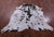 Brown Salt & Pepper Natural Cowhide Rug - X-Large 7' 5"H x 6' 5"W