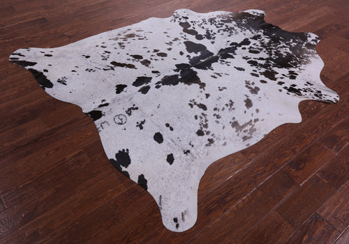 Brown Salt & Pepper Natural Cowhide Rug - X-Large 7' 5