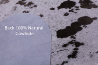 Thumbnail for Brown Salt & Pepper Natural Cowhide Rug - X-Large 7' 5