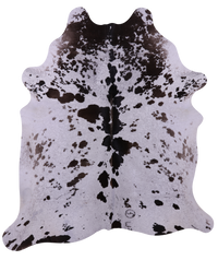 Thumbnail for Brown Salt & Pepper Natural Cowhide Rug - X-Large 7' 5