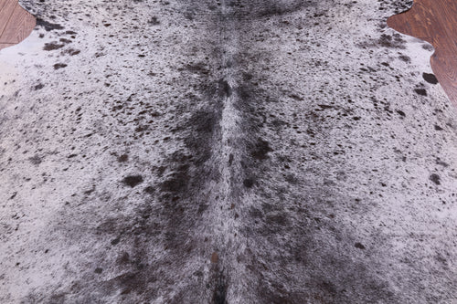 Brown Salt & Pepper Natural Cowhide Rug - XX-Large 7' 8