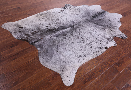 Brown Salt & Pepper Natural Cowhide Rug - XX-Large 7' 8