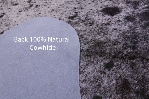 Brown Salt & Pepper Natural Cowhide Rug - XX-Large 7' 8