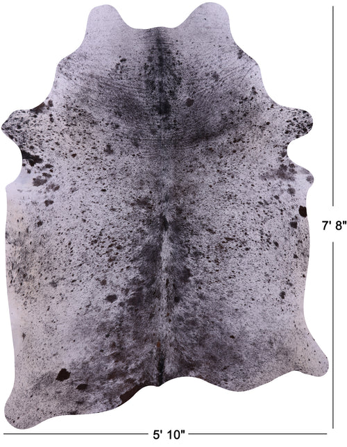 Brown Salt & Pepper Natural Cowhide Rug - XX-Large 7' 8