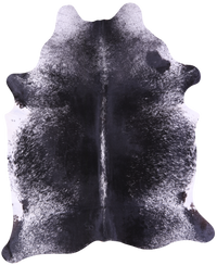Thumbnail for Black Salt & Pepper Natural Cowhide Rug - XX-Large 8' 0