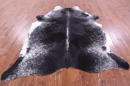 Black Salt & Pepper Natural Cowhide Rug - XX-Large 8' 0