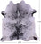 Black Salt & Pepper Natural Cowhide Rug - X-Large 7' 5"H x 6' 9"W