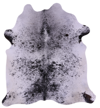 Thumbnail for Black Salt & Pepper Natural Cowhide Rug - X-Large 7' 5