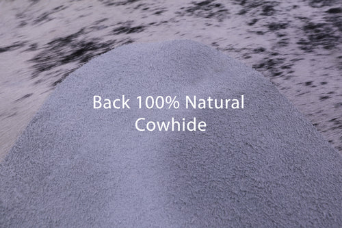 Black Salt & Pepper Natural Cowhide Rug - X-Large 7' 5