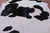 Black & White Natural Cowhide Rug - XX-Large 8' 2"H x 6' 8"W