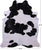 Black & White Natural Cowhide Rug - XX-Large 8' 2"H x 6' 8"W