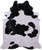 Black & White Natural Cowhide Rug - XX-Large 8' 2"H x 6' 8"W