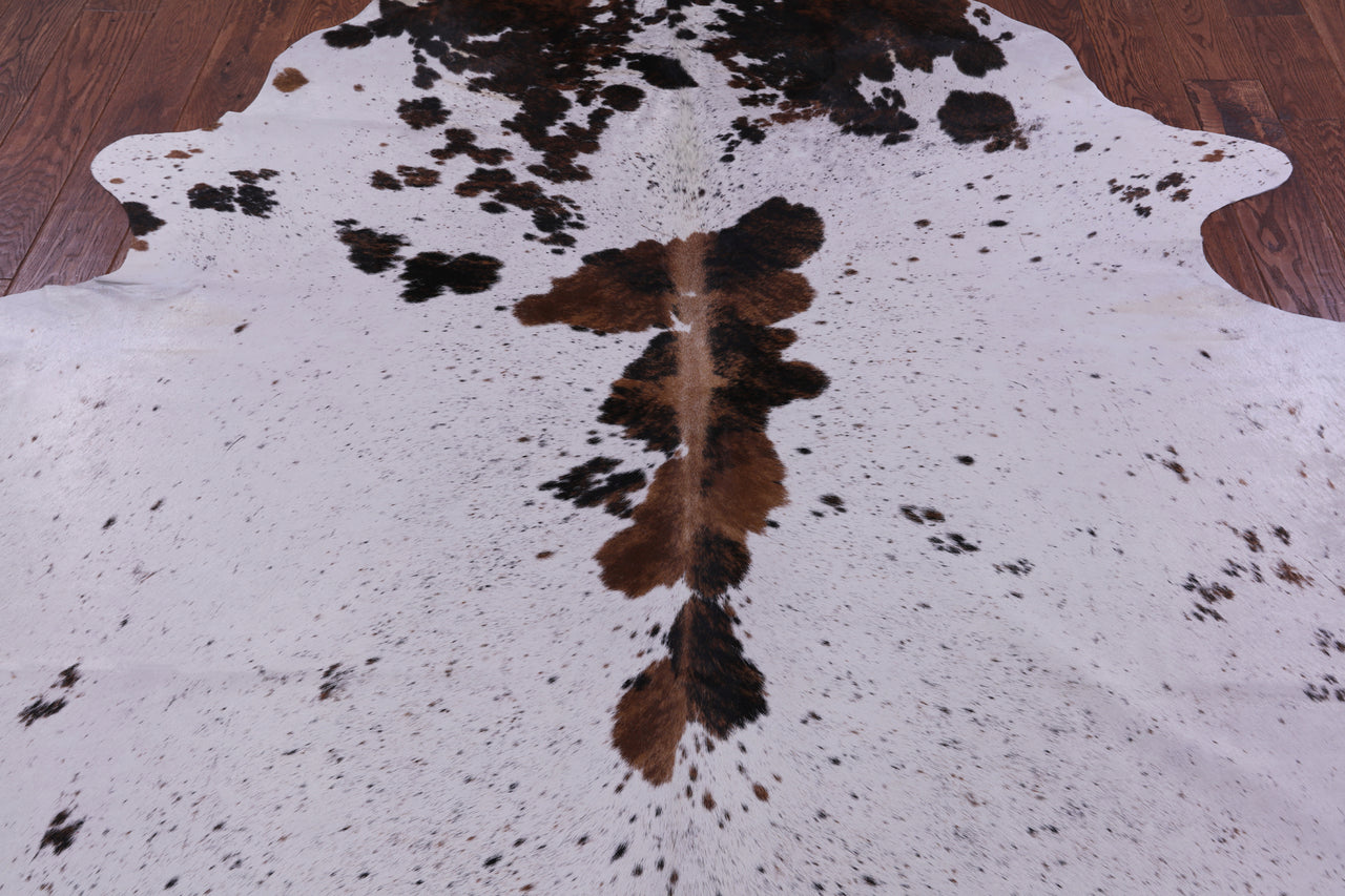 Brown Salt & Pepper Natural Cowhide Rug - XX-Large 8' 2"H x 7' 0"W