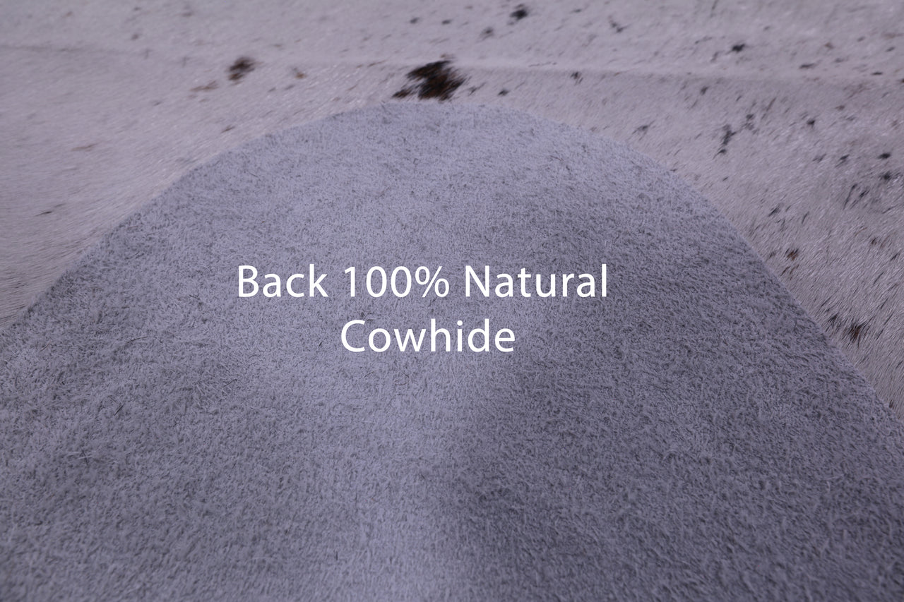 Brown Salt & Pepper Natural Cowhide Rug - XX-Large 8' 2"H x 7' 0"W
