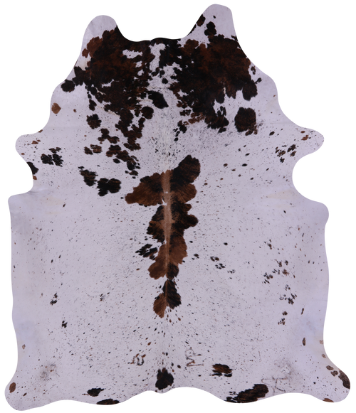 Brown Salt & Pepper Natural Cowhide Rug - XX-Large 8' 2