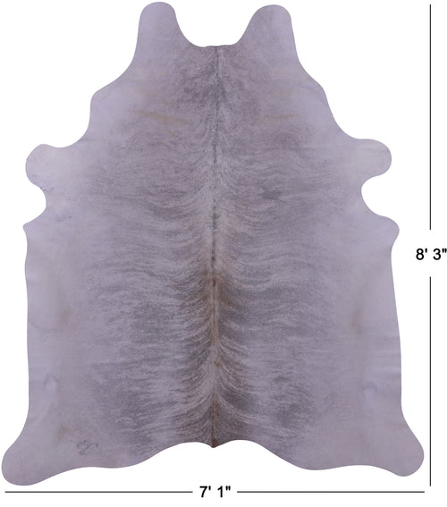 Grey Brindle Natural Cowhide Rug - XX-Large 8' 3