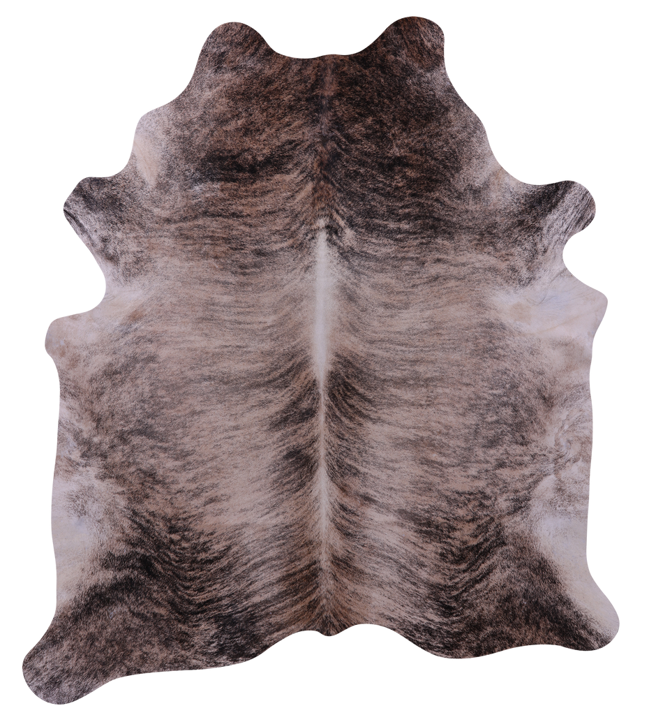 Light Brindle Natural Cowhide Rug - X-Large 7' 7"H x 6' 8"W