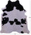 Black & White Natural Cowhide Rug - XX-Large 8' 3"H x 7' 0"W