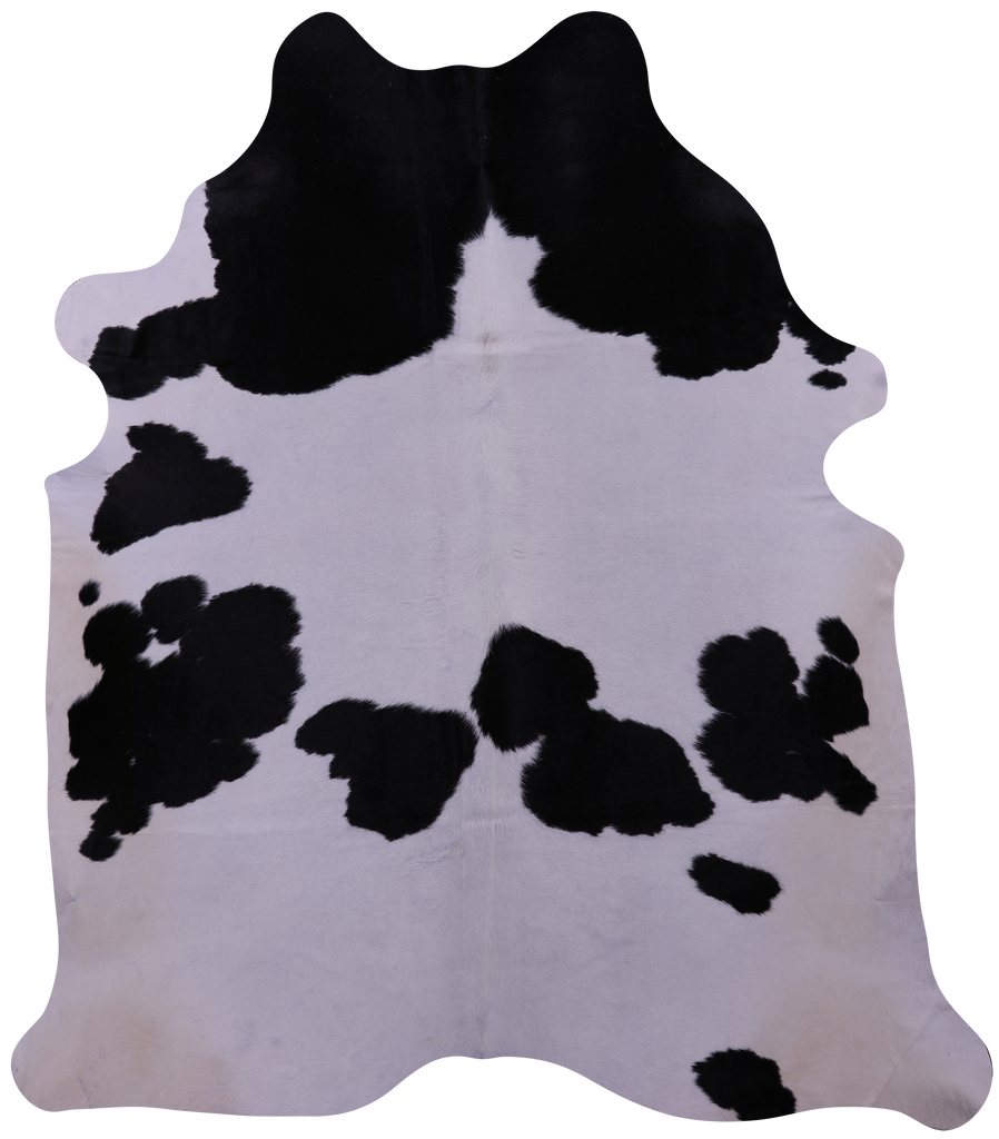 Black & White Natural Cowhide Rug - XX-Large 8' 3"H x 7' 0"W
