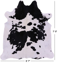 Thumbnail for Black & White Natural Cowhide Rug - X-Large 7' 5
