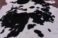 Thumbnail for Black & White Natural Cowhide Rug - X-Large 7' 5