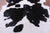 Black & White Natural Cowhide Rug - XX-Large 7' 9"H x 6' 10"W