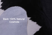 Thumbnail for Black & White Natural Cowhide Rug - XX-Large 7' 9