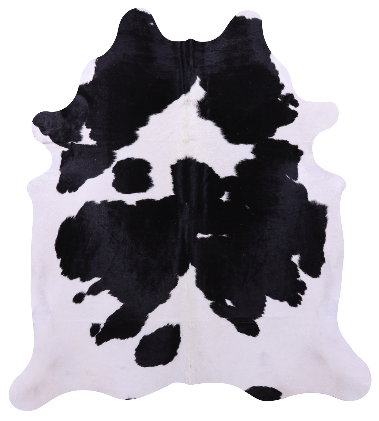 Black & White Natural Cowhide Rug - XX-Large 7' 9"H x 6' 10"W