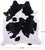 Black & White Natural Cowhide Rug - XX-Large 7' 9"H x 6' 10"W
